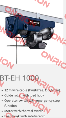 BT-EH 1000 obsolete, replaced by   TC-EH 1000 Einhell