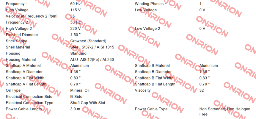 MI-DL0113 DL1133-AAA0AD0ABJSC-295mm Interroll