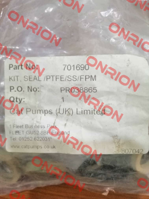 P/N: 701690 Cat Pumps