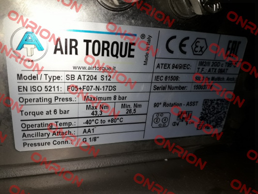 SC00060-6UF05F0711AZN Air Torque