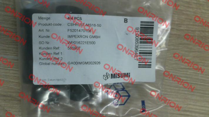 CSHH-ST-MS16-50 Misumi