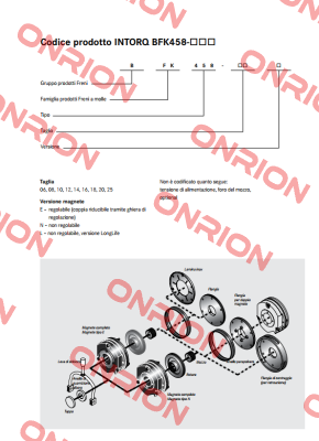 Flange for BFK458-20E Intorq