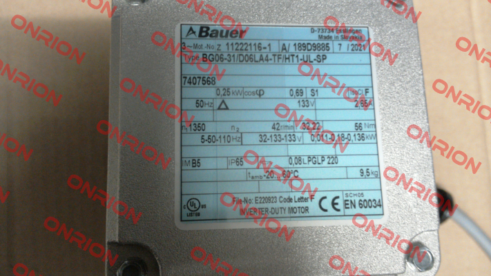 BG06-31/D06LA4-TF/HT1-UL-SP Bauer