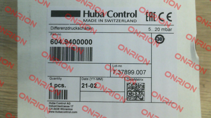 604.9400000 Huba Control