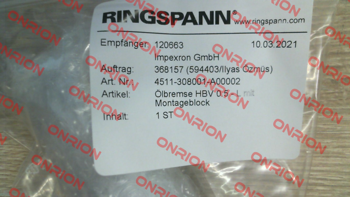 4511-308001-A00002 Ringspann