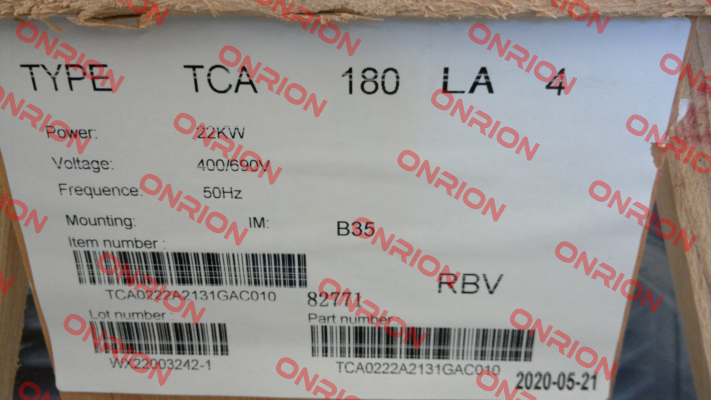 TCA180LA4E3U46B 2001 Marathon (Regal)