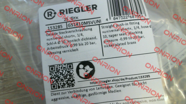 GS1410MSVUNI Riegler