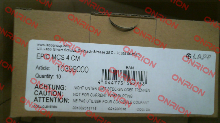 10399000 / EPIC MCS 4 CM (pack x10) Lapp Kabel