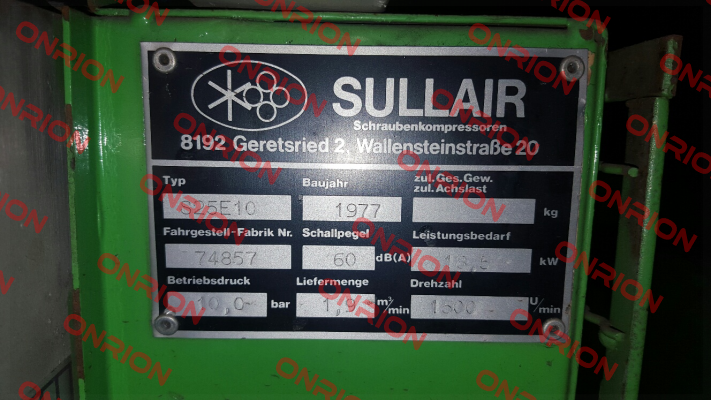 Platine U1 / Versorgungs- und Steuerkarte für S25 E10  Sullair