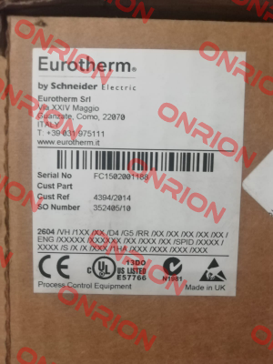 2604F/VH/1  Eurotherm