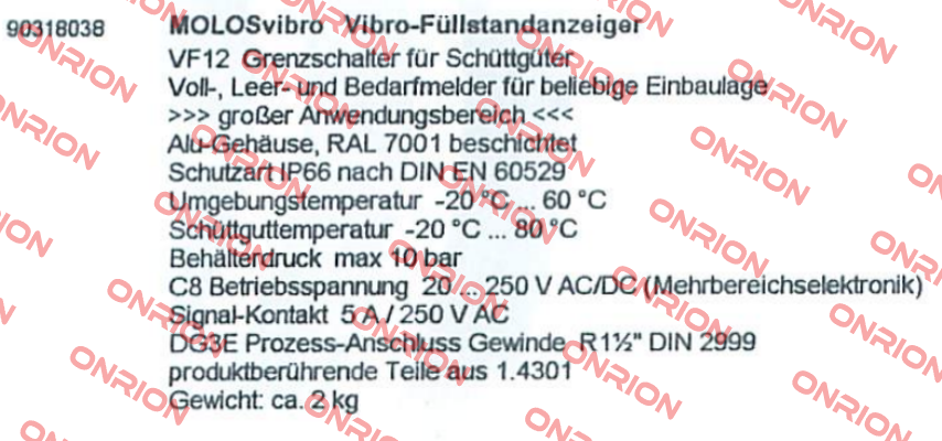 VF12C8DG3E (90318038)  Mollet