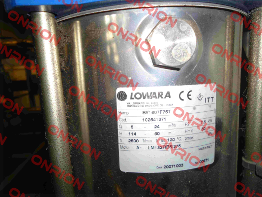 Turbine for SV-607F75T, Cod:1C2541371  Lowara