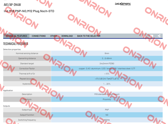 AK1/AP-2H4W Micro Detectors / Diell