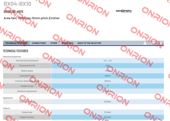 BX10S/00-HB70 Micro Detectors / Diell