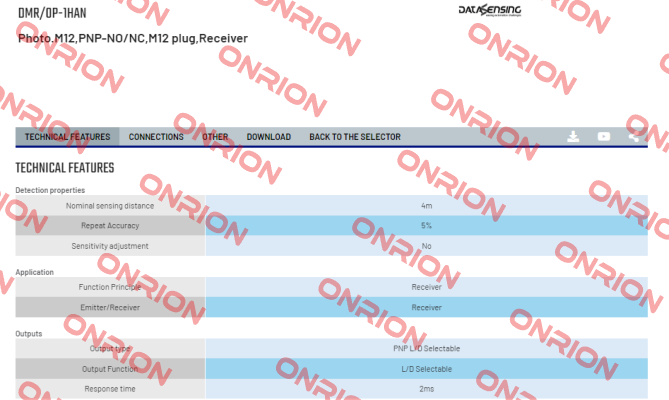 DMR/0P-1HAN Micro Detectors / Diell