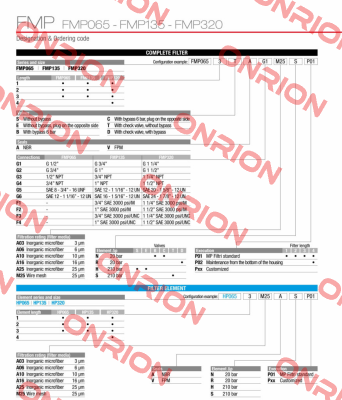 FMP-135-1-B-A-G1-A10-N-P01 MP Filtri