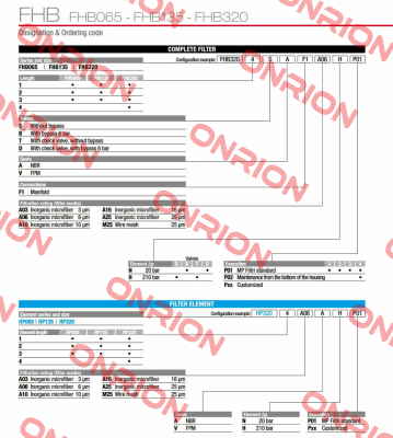 FHB-065-1-B-A-F1-A03-N-P01 MP Filtri