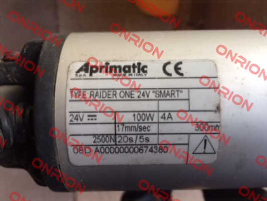 TYPE RAIDER 24 V SMART Obsolete, no replacement  Aprimatic