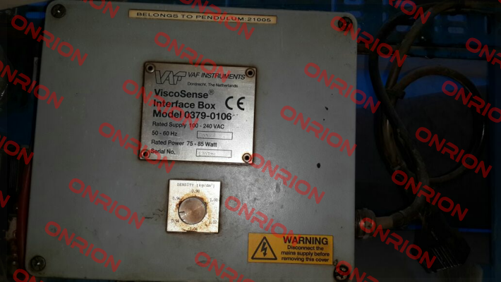 0379-0106 Obsolete, replaced by  P/N 0279-0112  VAF Instruments