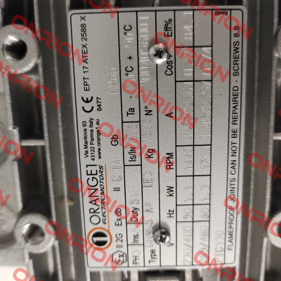 Typ OH 90S A 4 (II 2G Ex db IIC T4 Gb) ORANGE1 (Elprom)