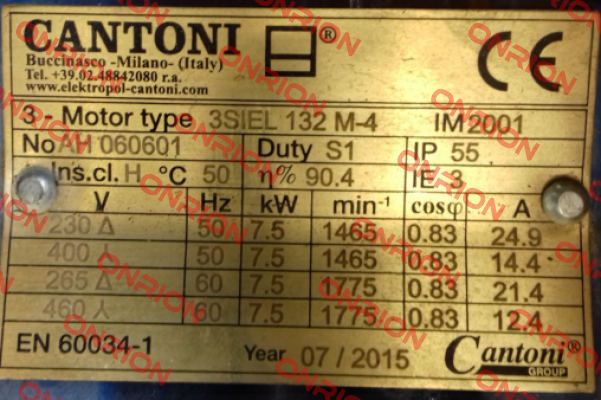 DS-Motor 3 SIEL 132 M-4 Cantoni