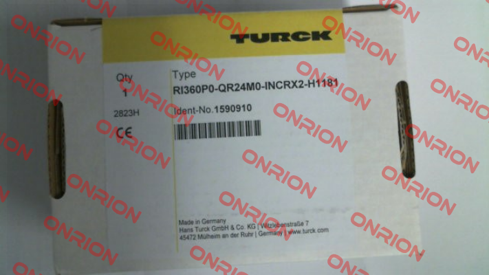 p/n: 1590910, Type: RI360P0-QR24M0-INCRX2-H1181 Turck